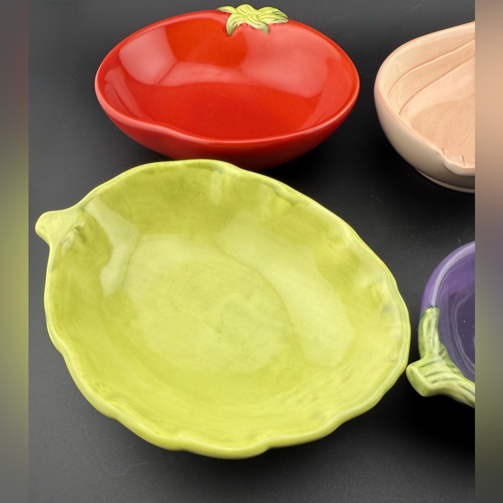 4 Williams Sonoma Jardin Potager collection small vegetable bowls. - Picture 6 of 15